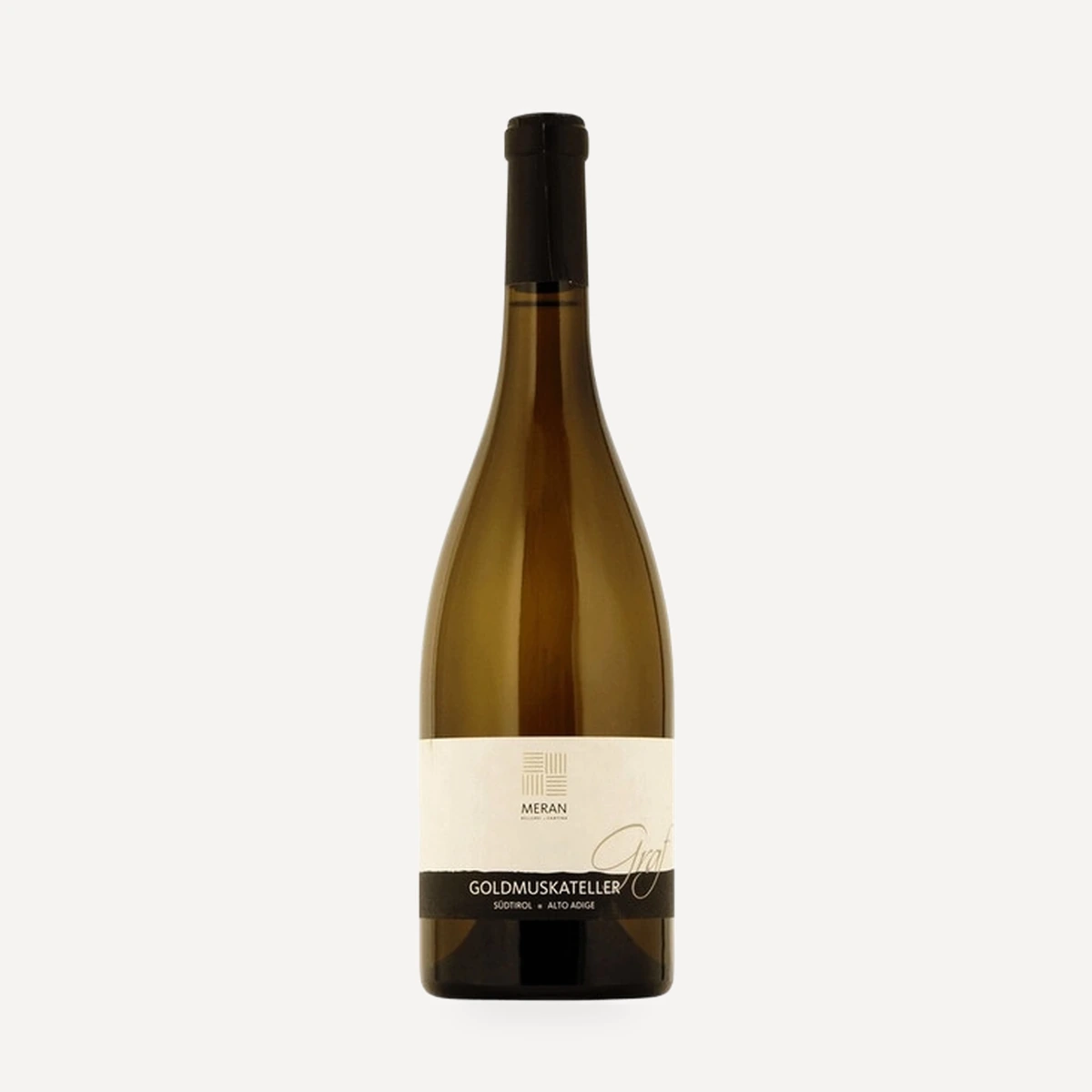 Graf von Goldmuskateller Sudtirol Alto Adige DOC wine — Meran winery — Dionysus