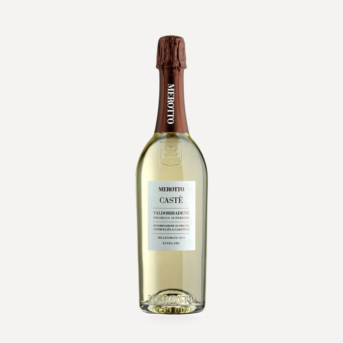 Caste Valdobbiadene Prosecco Superiore Extra Dry DOCG wine — Merotto winery — Dionysus