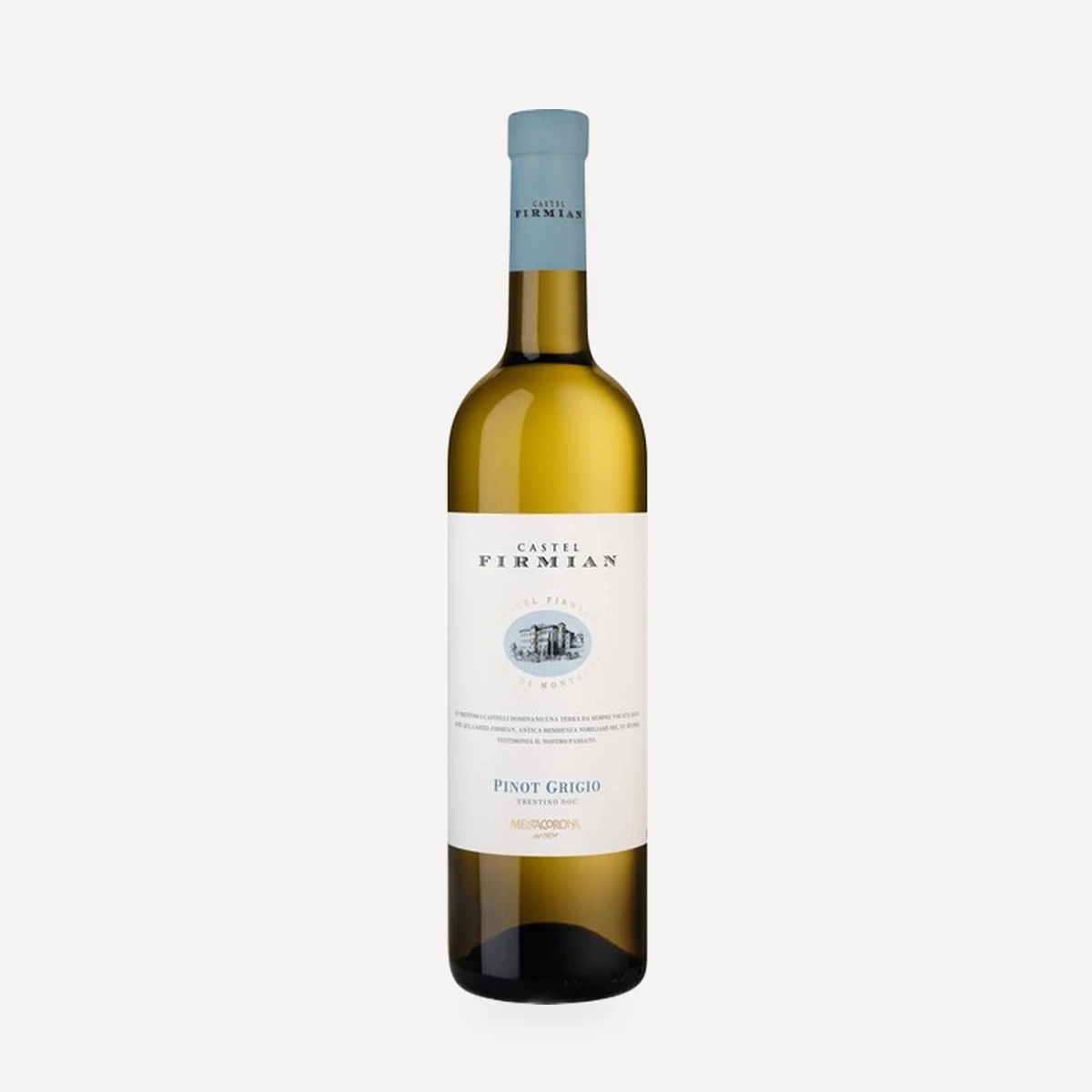 Castel Firmian Pinot Grigio Trentino DOC wine — Mezzacorona winery — Dionysus