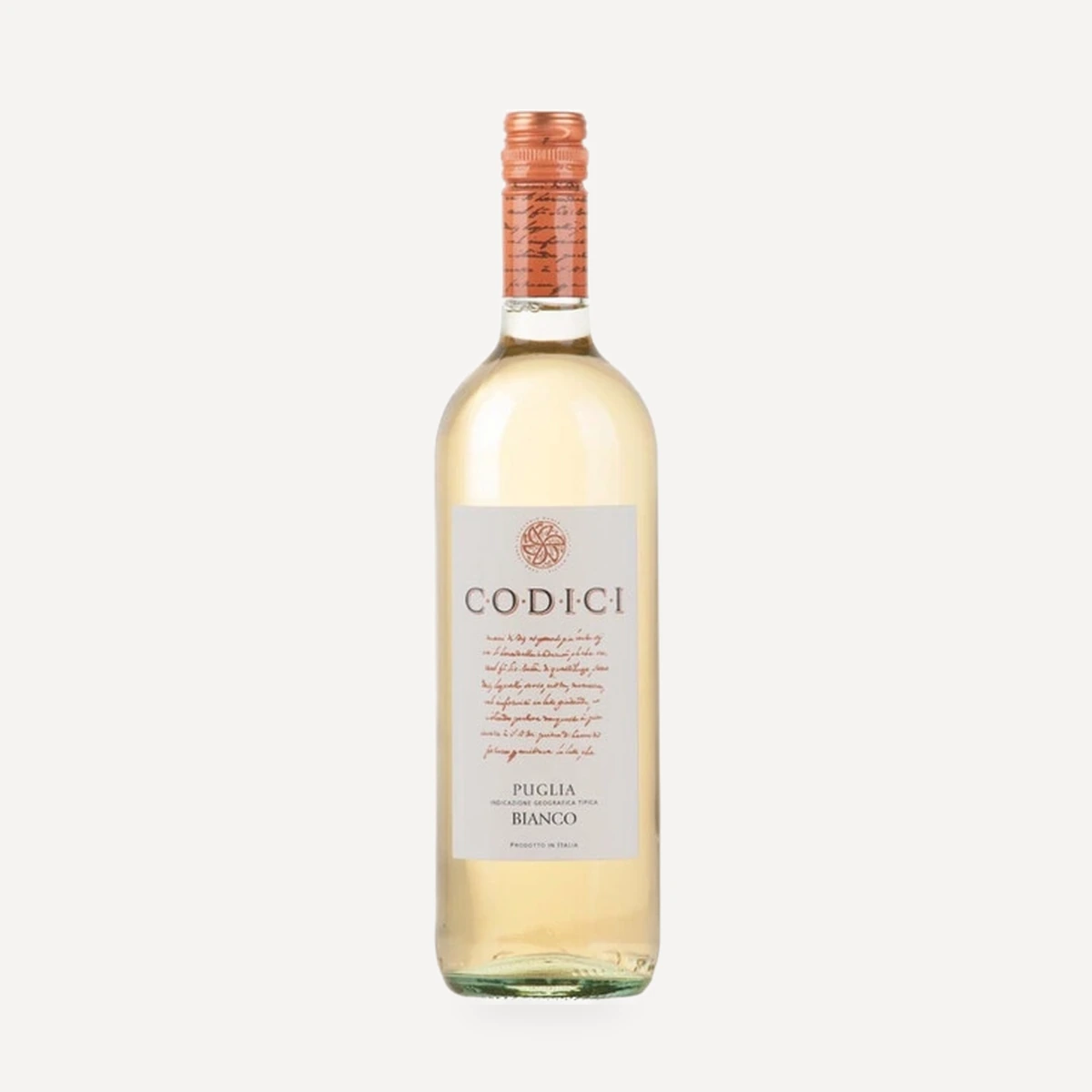 Codici Bianco Puglia IGT wine — MGM Mondo Vino winery — Dionysus