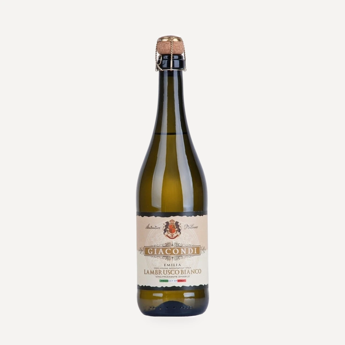 Giacondi Lambrusco Bianco Emilia IGT wine — MGM Mondo Vino winery — Dionysus