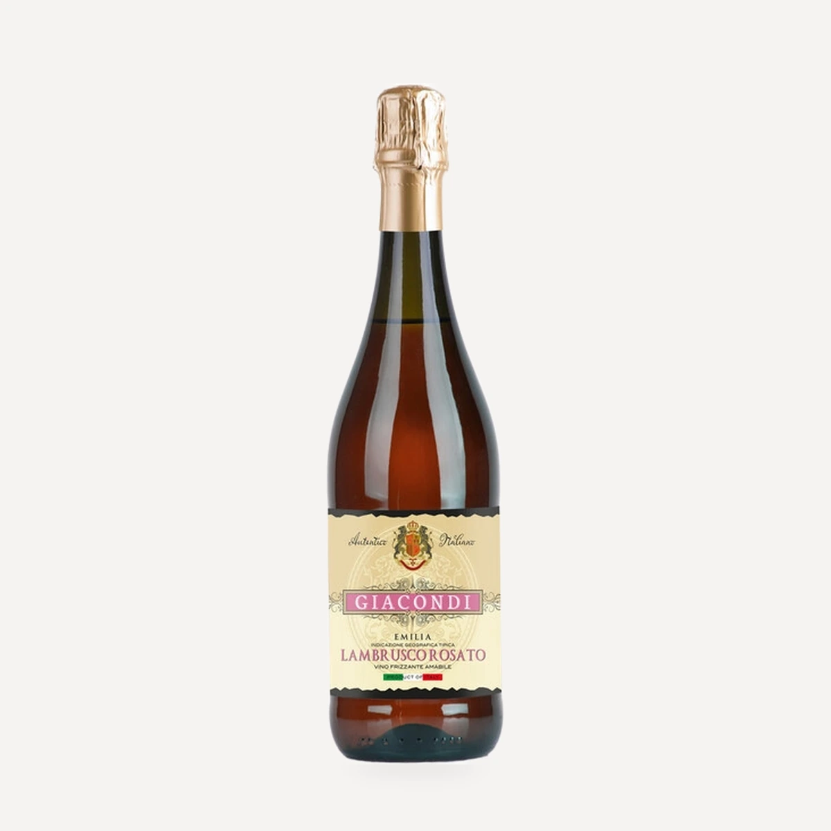 Giacondi Lambrusco Rosato Emilia IGT wine — MGM Mondo Vino winery — Dionysus