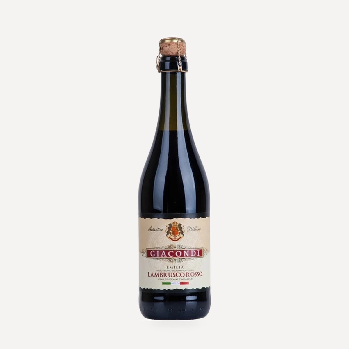 Giacondi Lambrusco Rosso Emilia IGT wine — MGM Mondo Vino winery — Dionysus