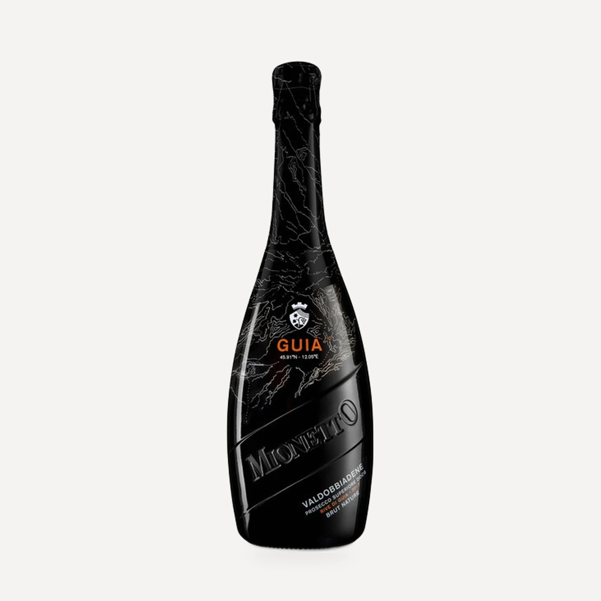 Rive di Guia Valdobbiadene Prosecco Superiore Brut Nature DOCG wine — Mionetto winery — Dionysus