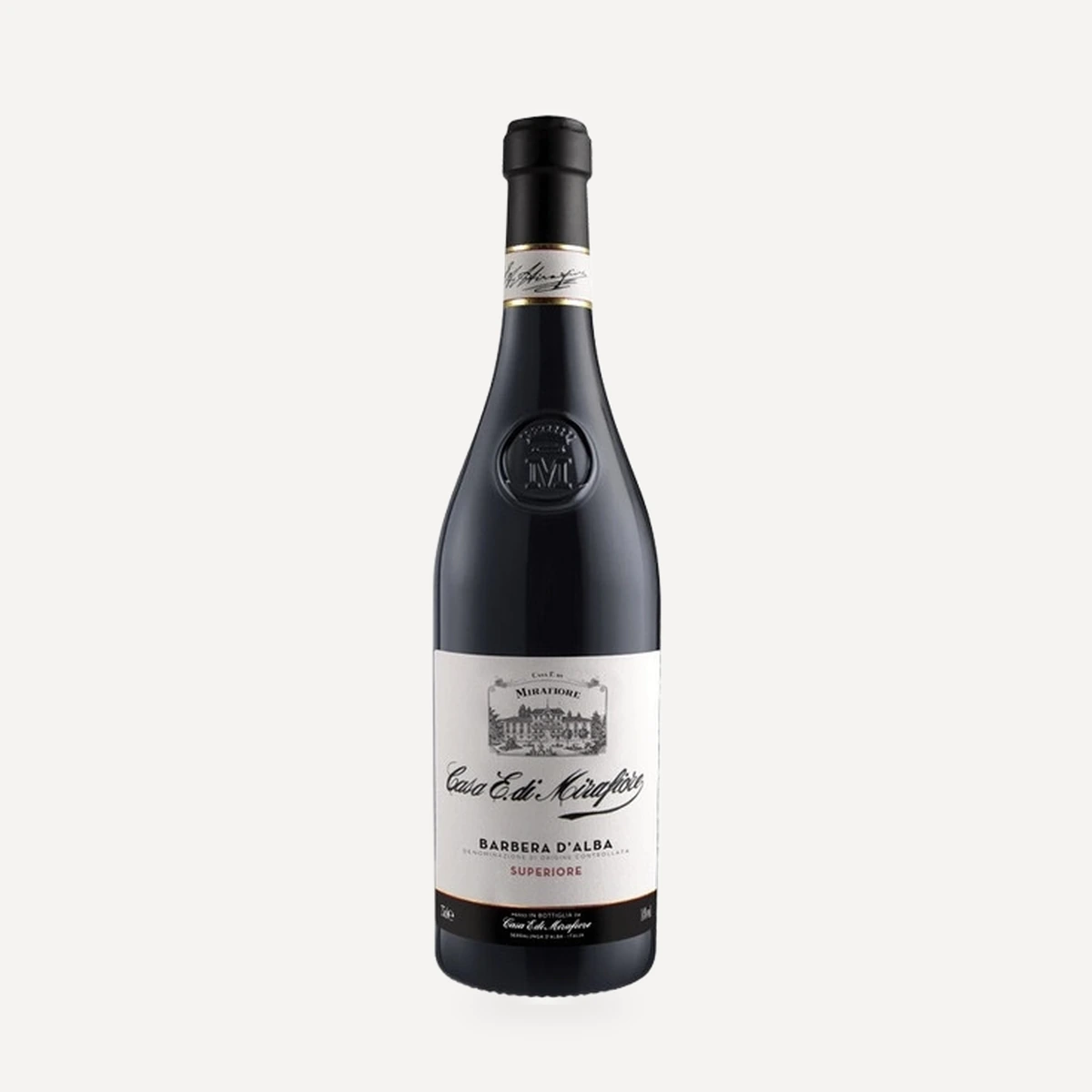 Barbera d’Alba Superiore wine — Mirafiore winery — Dionysus