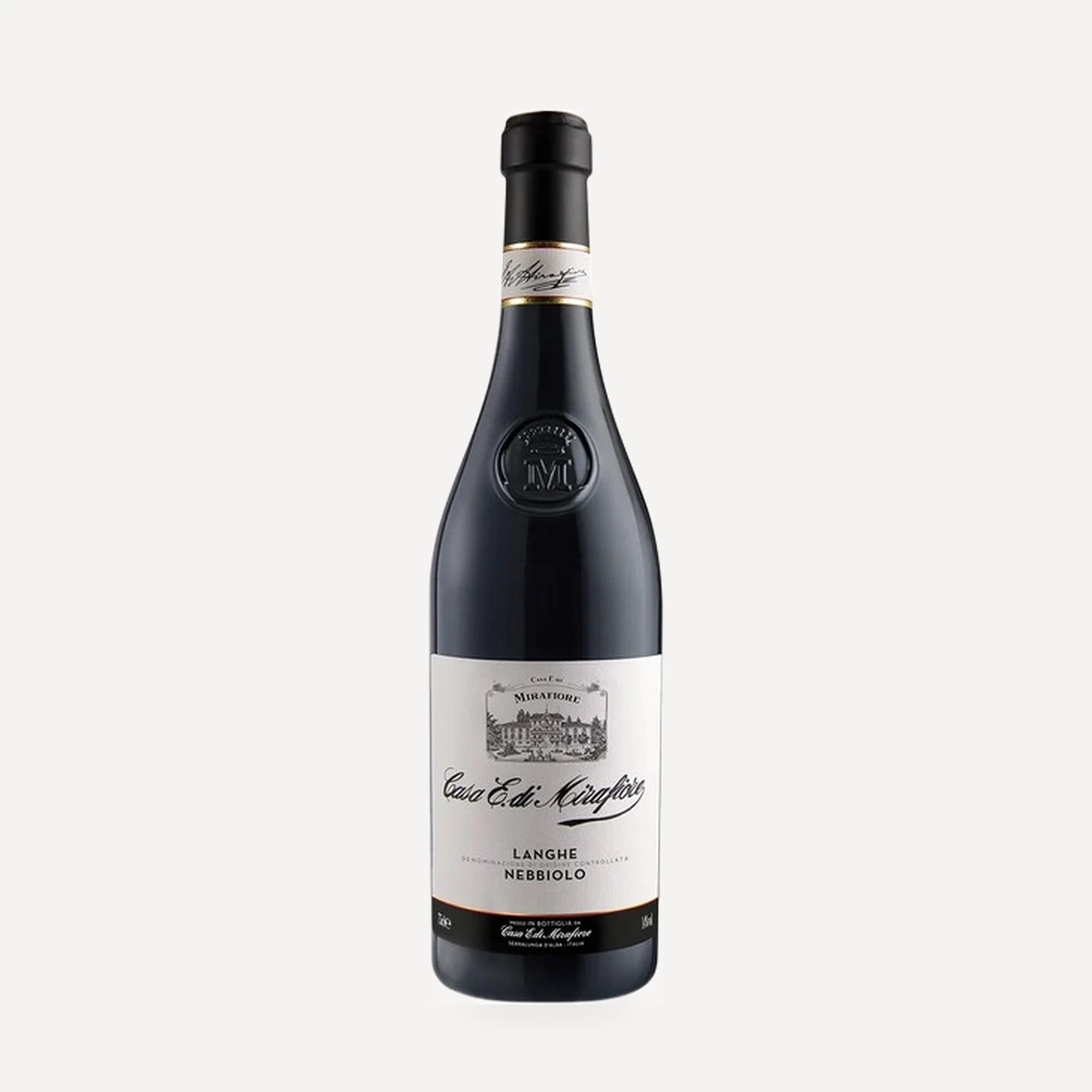Langhe Nebbiolo wine — Mirafiore winery — Dionysus