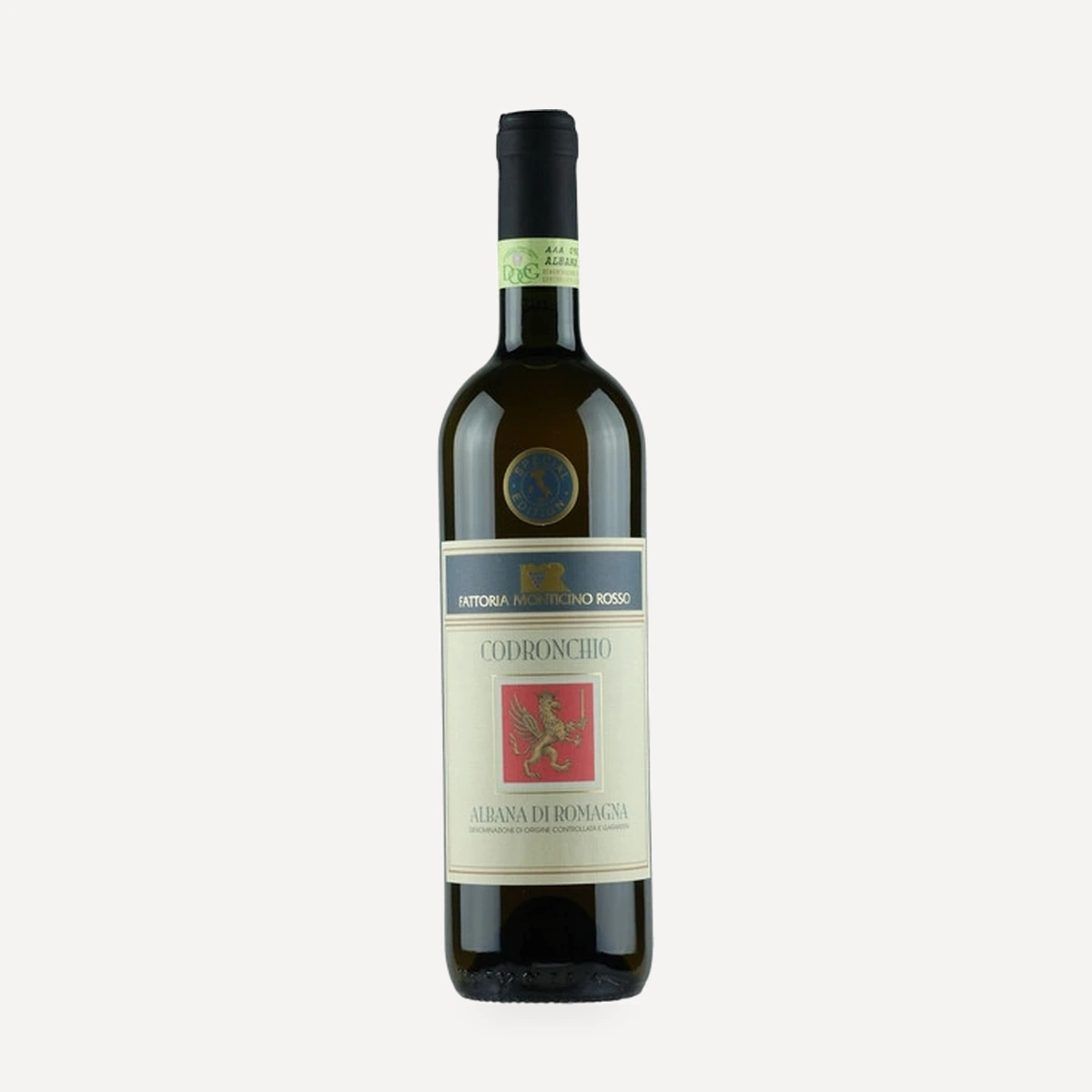 Codronchio Albana di Romagna DOCG wine — Monticino Rosso winery — Dionysus