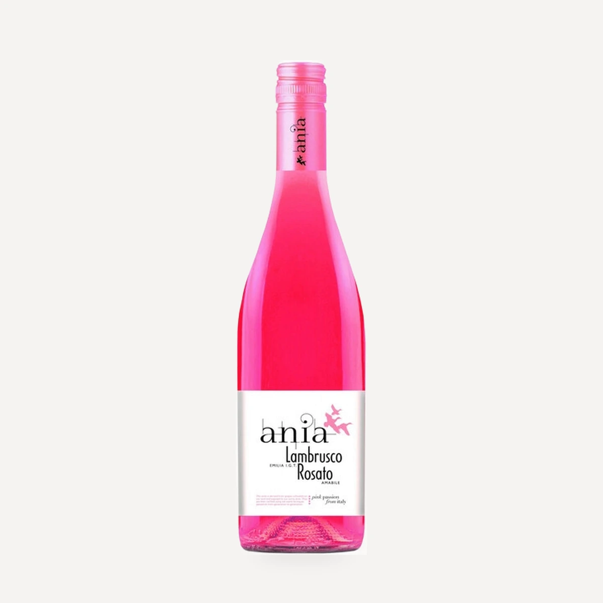 Ania Lambrusco Rosato Amabile Emilia IGT wine — Morando winery — Dionysus