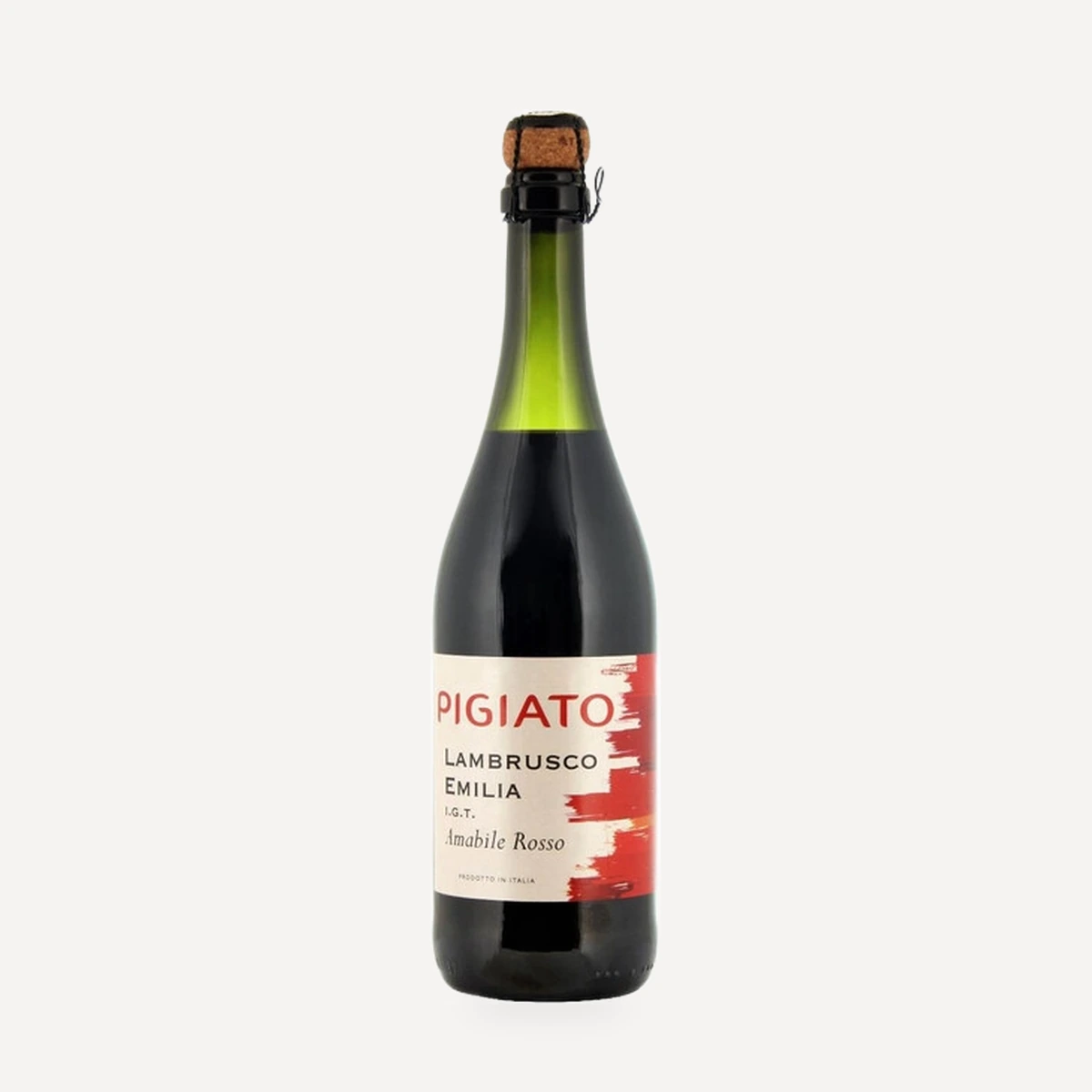 Pigiato Lambrusco Emilia Rosso IGT wine — Morando winery — Dionysus