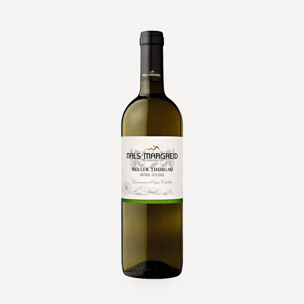 Muller Thurgau Sudtirol Alto Adige DOC wine — Nals Margreid winery — Dionysus
