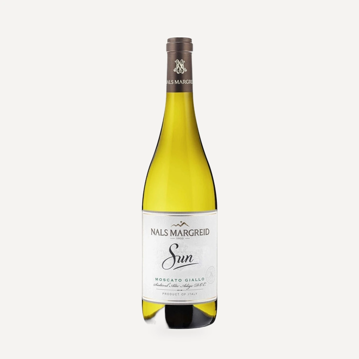 Sun Moscato Giallo wine — Nals Margreid winery — Dionysus