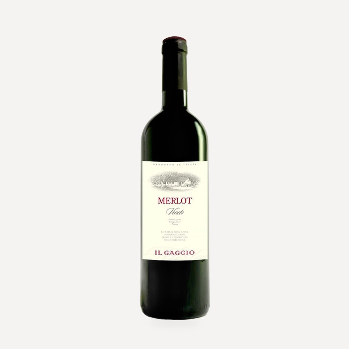 Il Gaggio Merlot Veneto IGT wine — Natale Verga winery — Dionysus