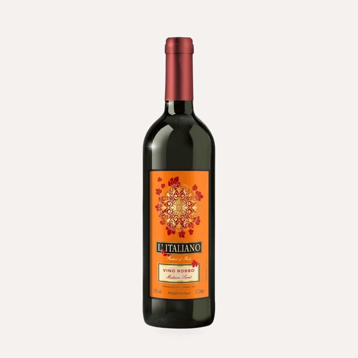 L'Italiano Rosso medium-sweet wine — Natale Verga winery — Dionysus