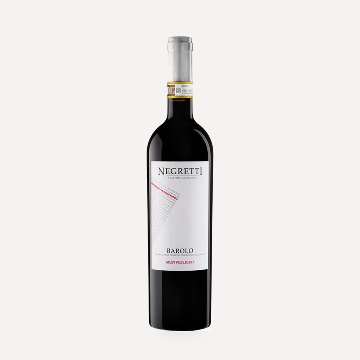 Barolo Monvigliero DOCG wine — Negretti winery — Dionysus