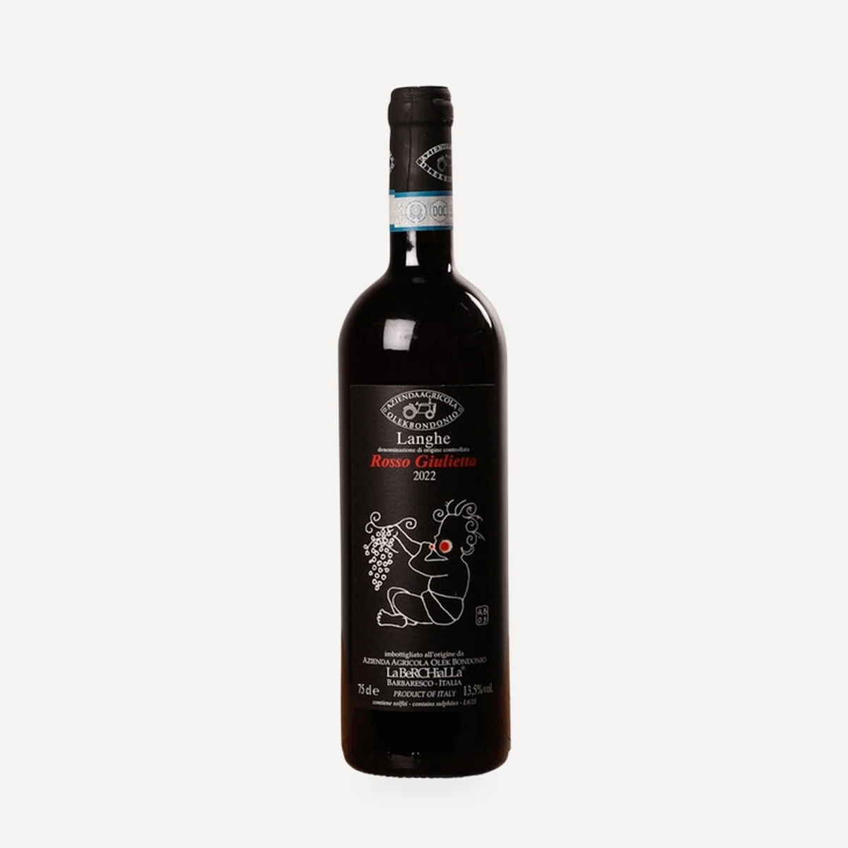Langhe Rosso Giulietta wine — Olek Bondonio winery — Dionysus