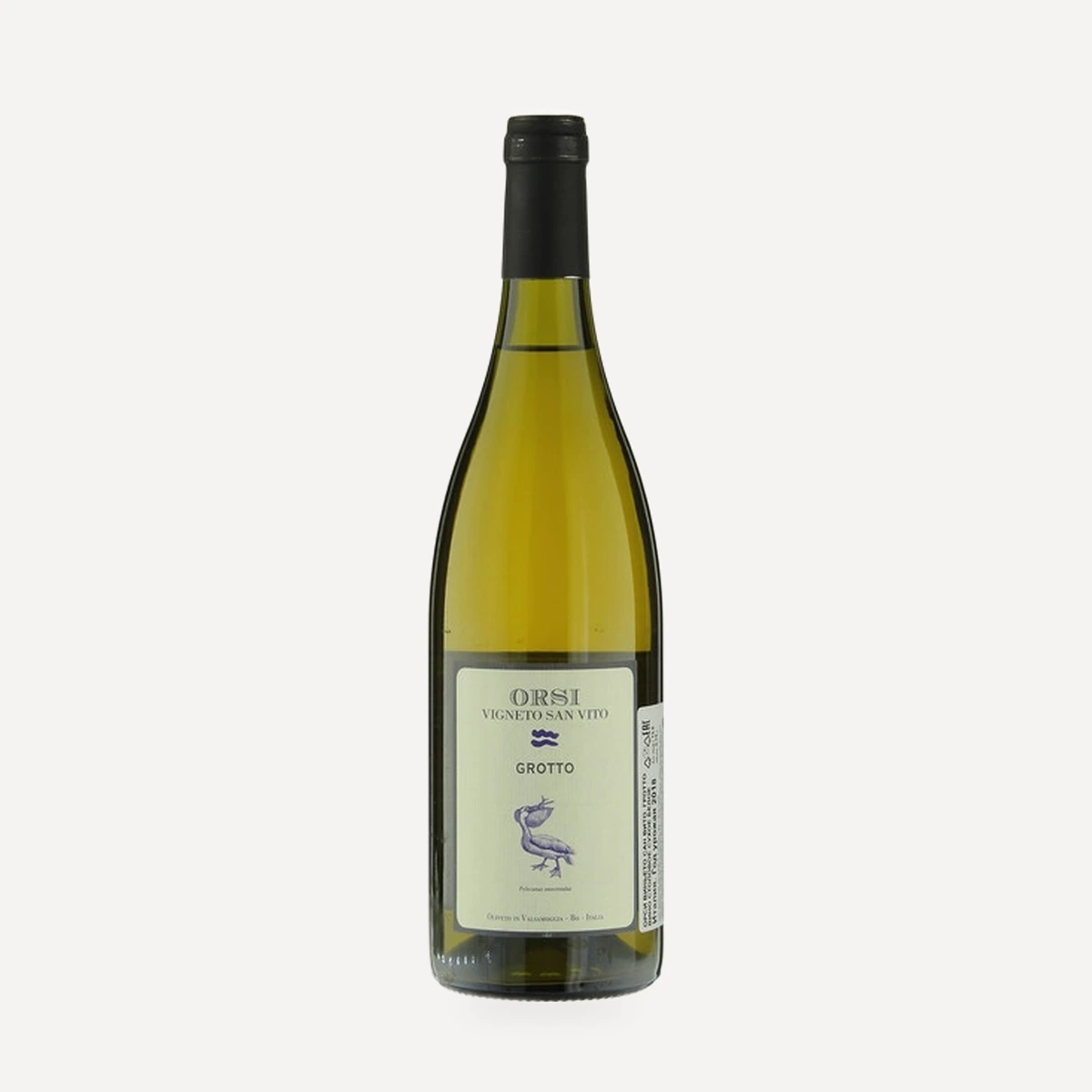 Grotto Colli Bolognesi Pignoletto DOCG wine — Orsi Vigneto San Vito winery — Dionysus