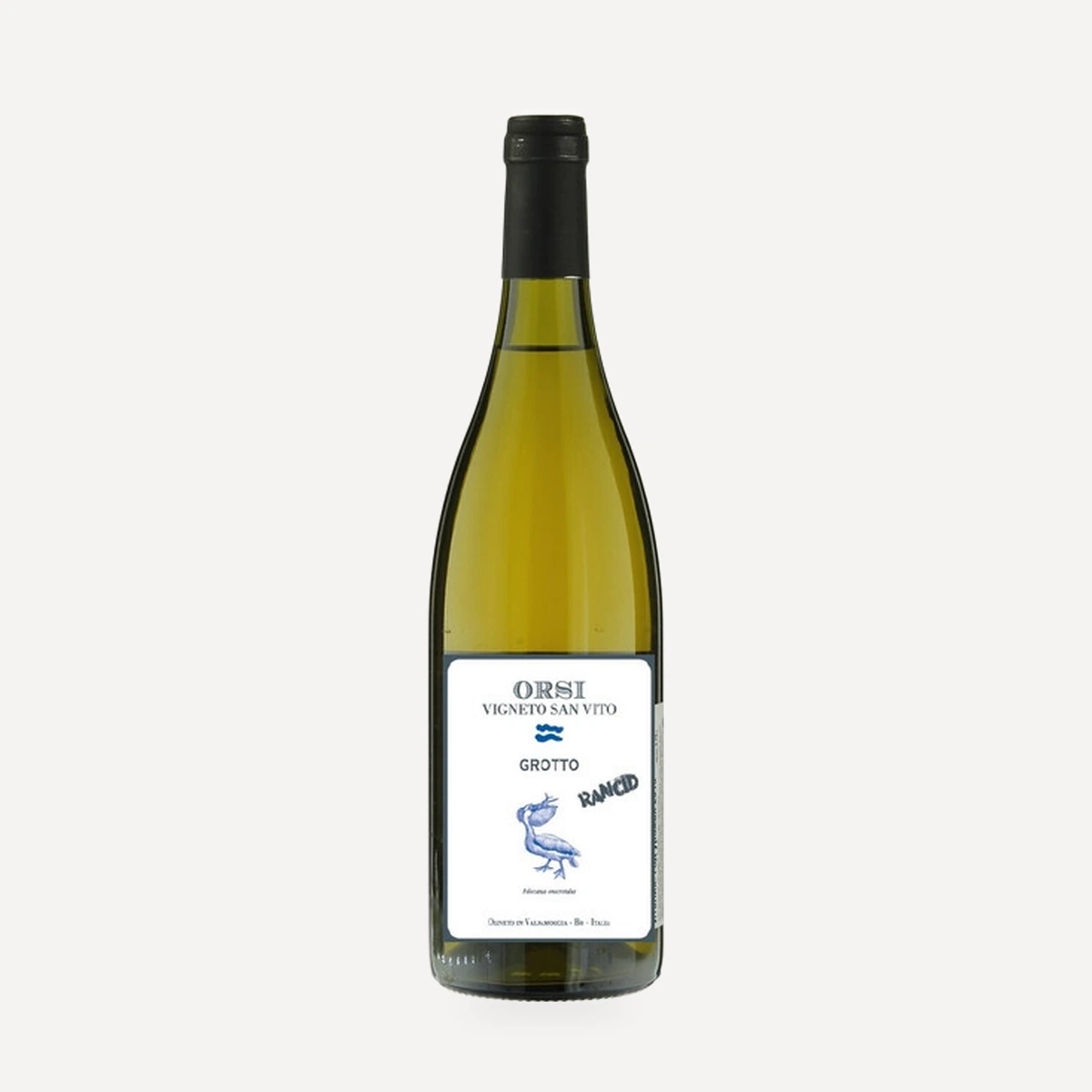 Grotto Rancid VdT wine — Orsi Vigneto San Vito winery — Dionysus