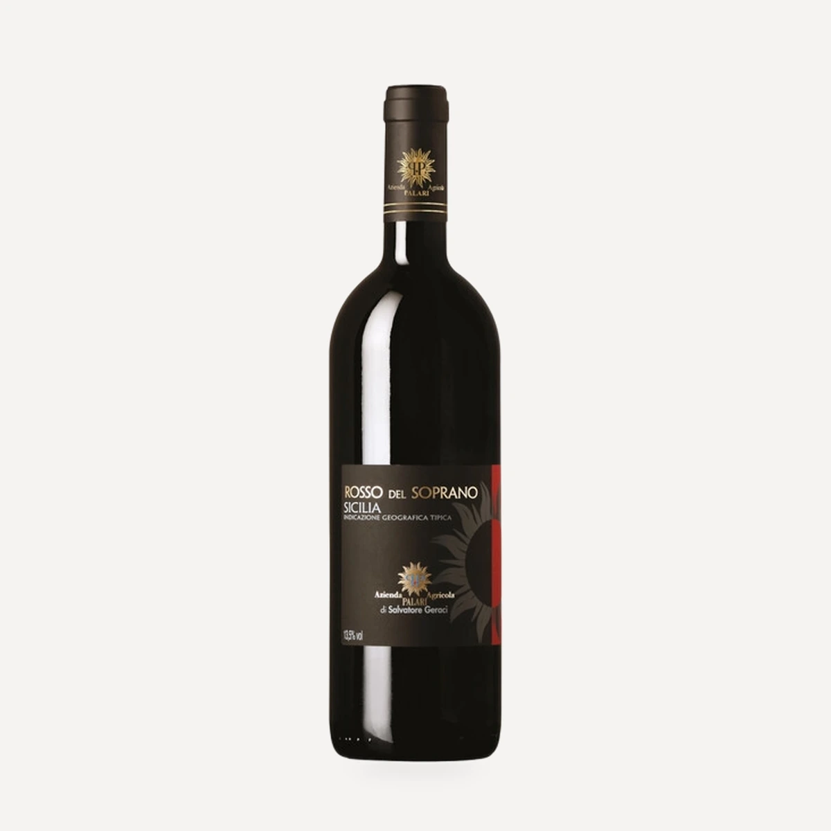 Rosso del Soprano wine — Palari winery — Dionysus