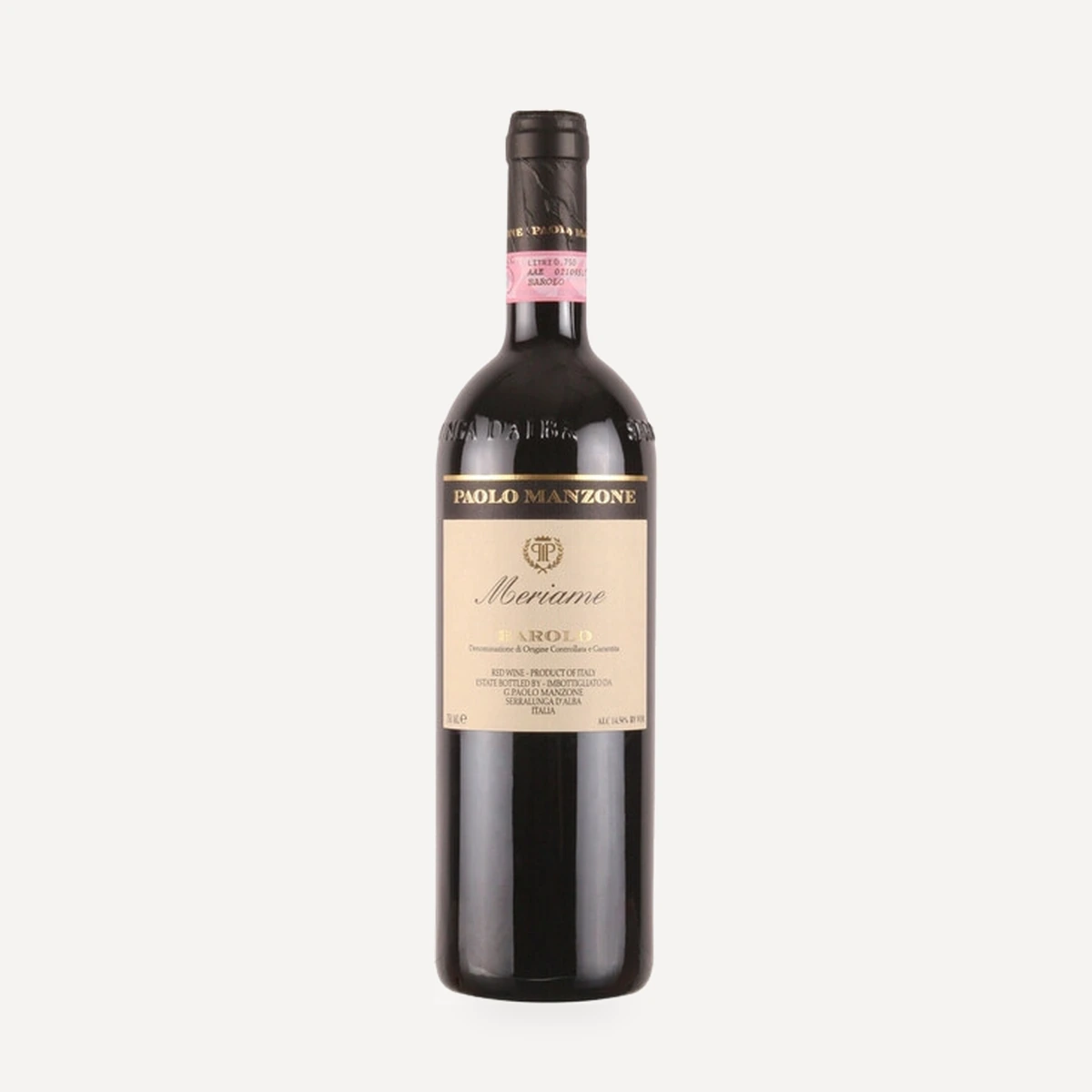 Meriame Barolo DOCG wine — Paolo Manzone winery — Dionysus