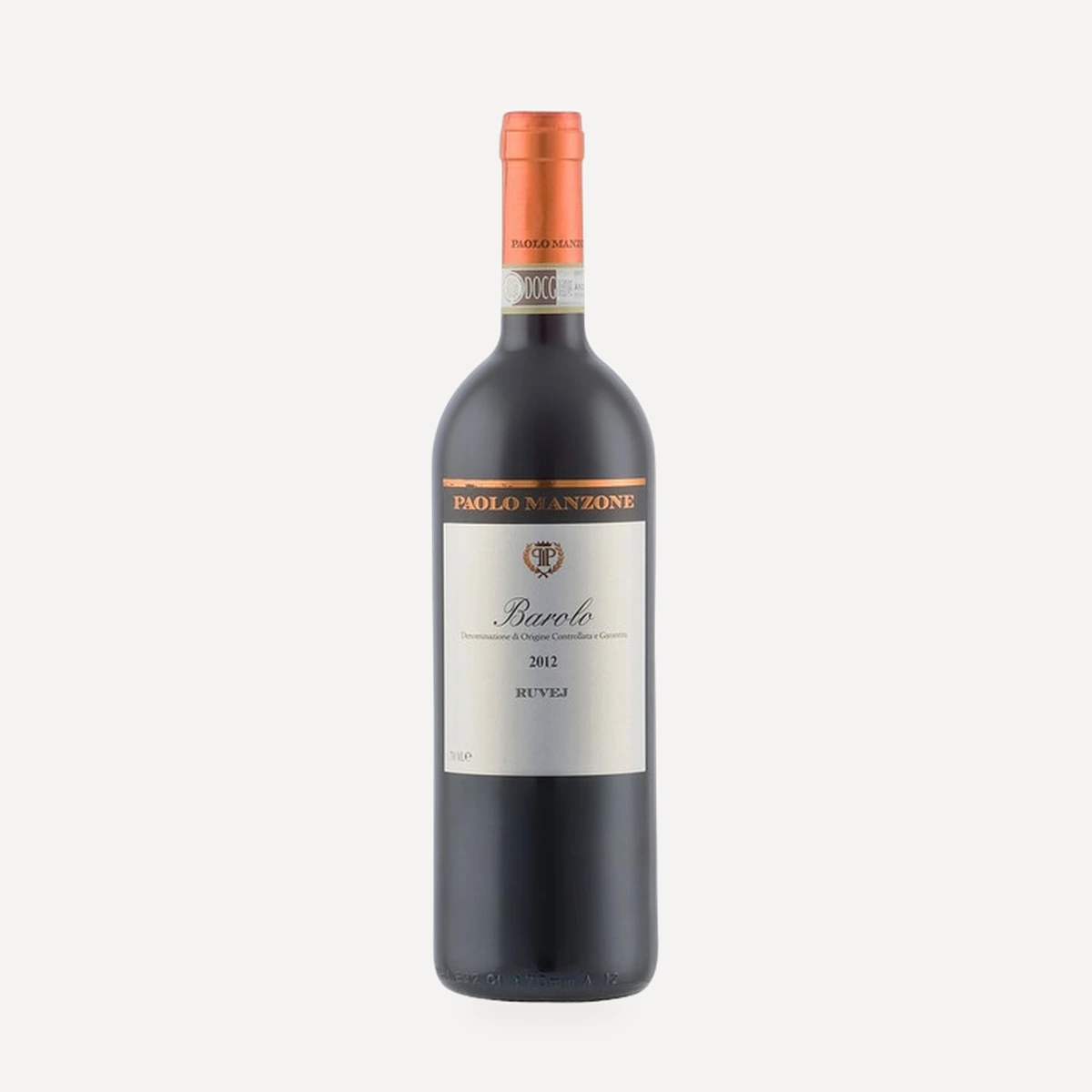 Ruvej Barolo DOCG wine — Paolo Manzone winery — Dionysus
