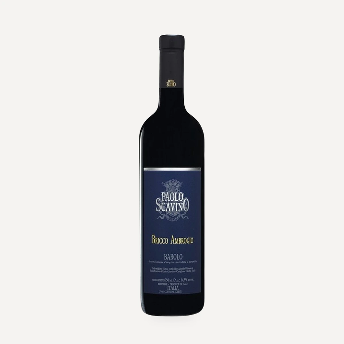 Barolo Bricco Ambrogio DOCG wine — Paolo Scavino winery — Dionysus