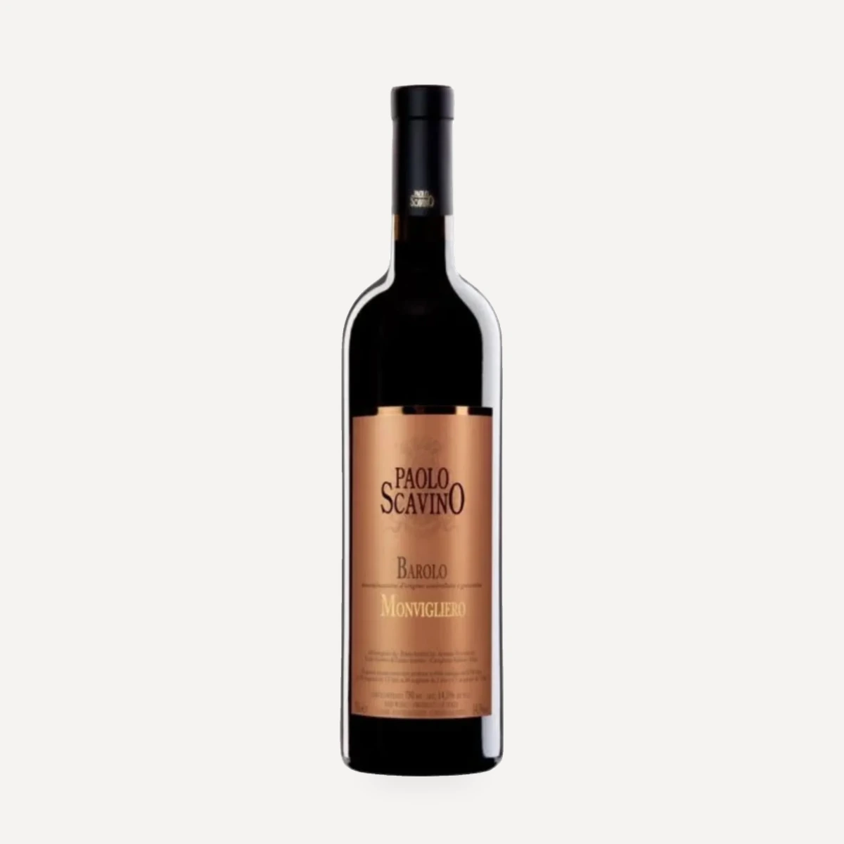 Barolo Monvigliero DOCG wine — Paolo Scavino winery — Dionysus