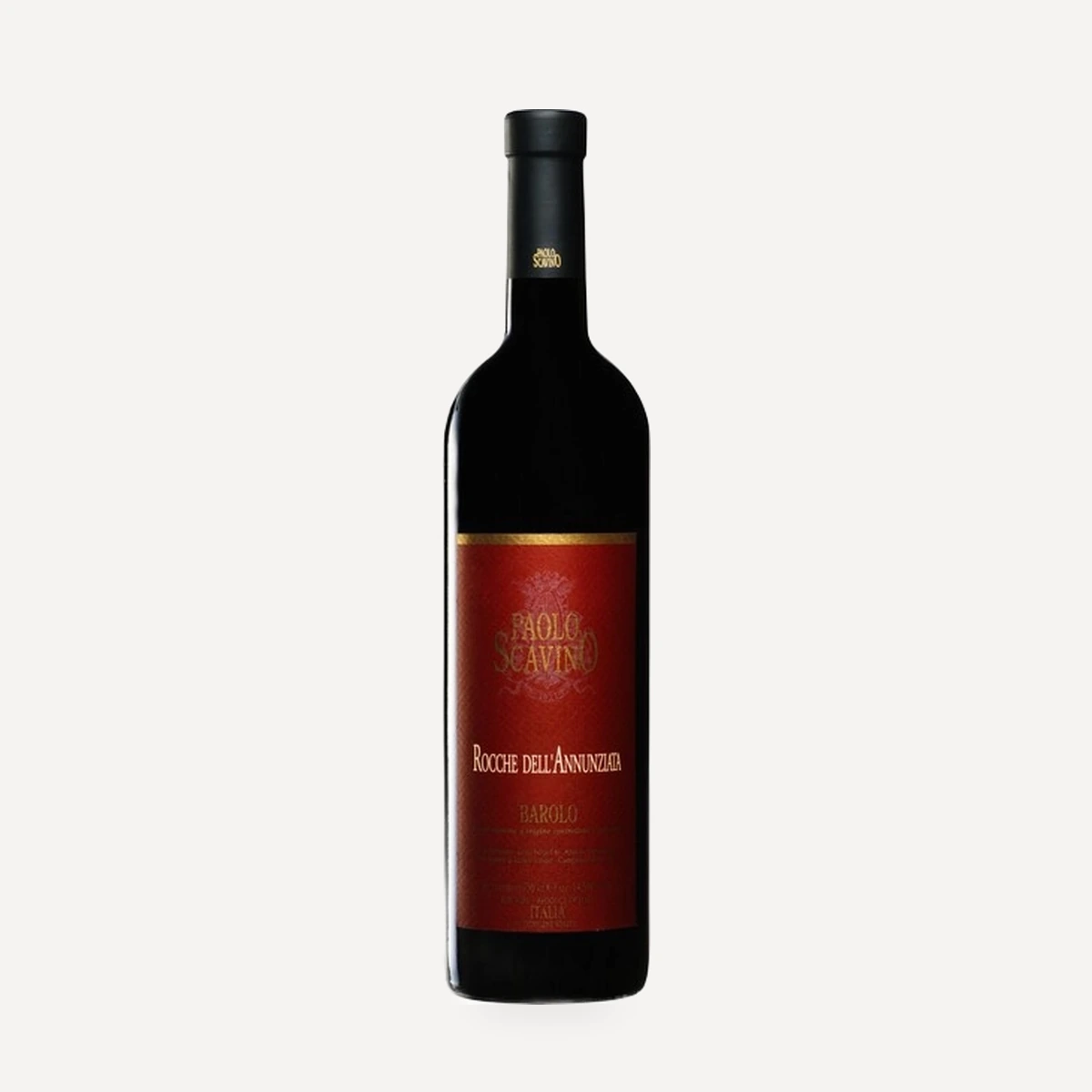 Barolo RISERVA Rocche dell’Annunziata DOCG wine — Paolo Scavino winery — Dionysus