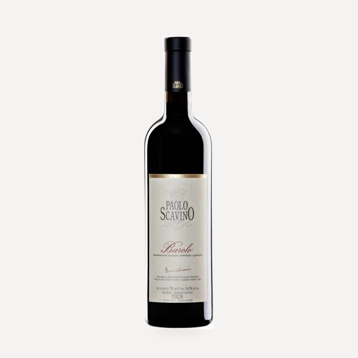 Barolo DOCG wine — Paolo Scavino winery — Dionysus