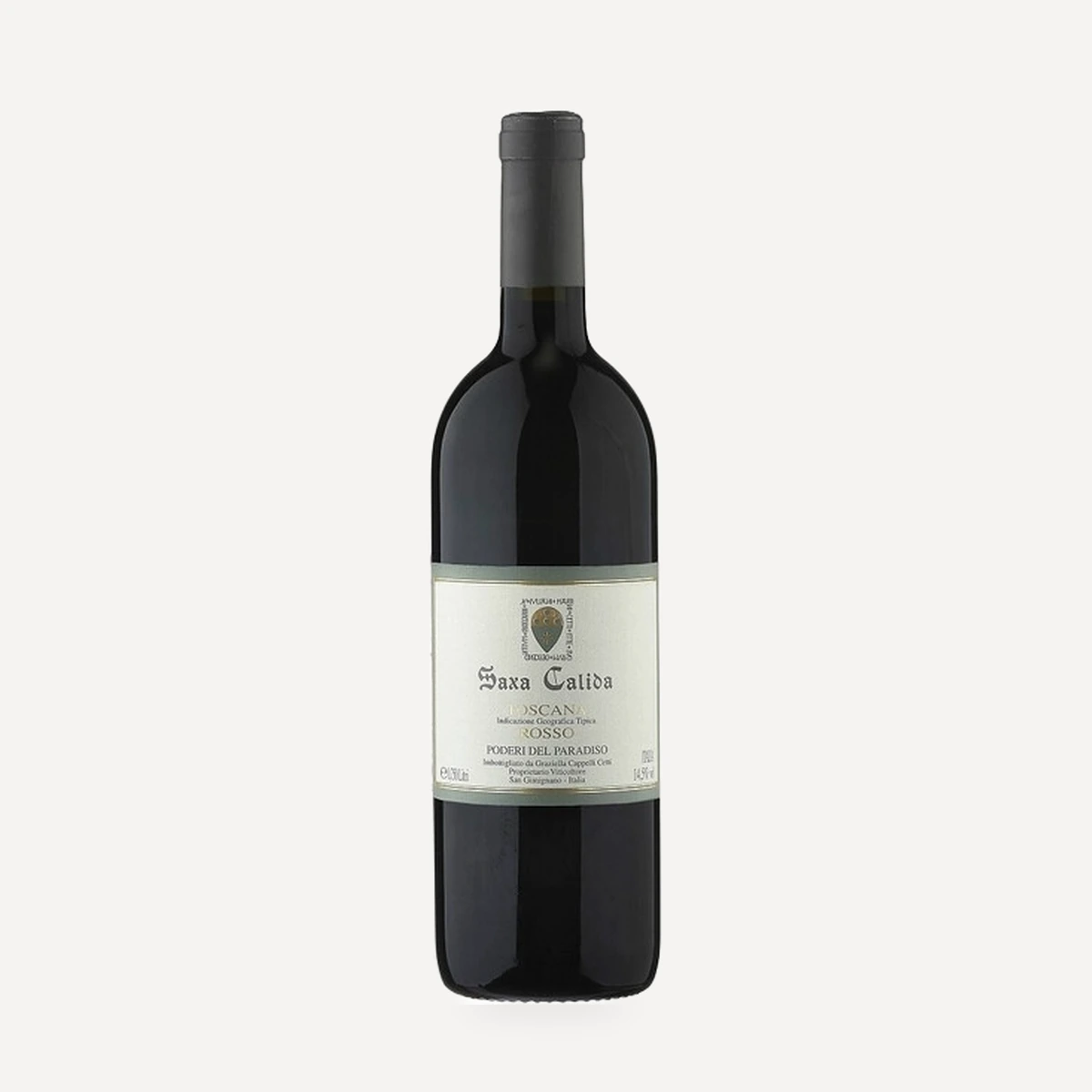 Saxa Calida wine — Paradiso winery — Dionysus