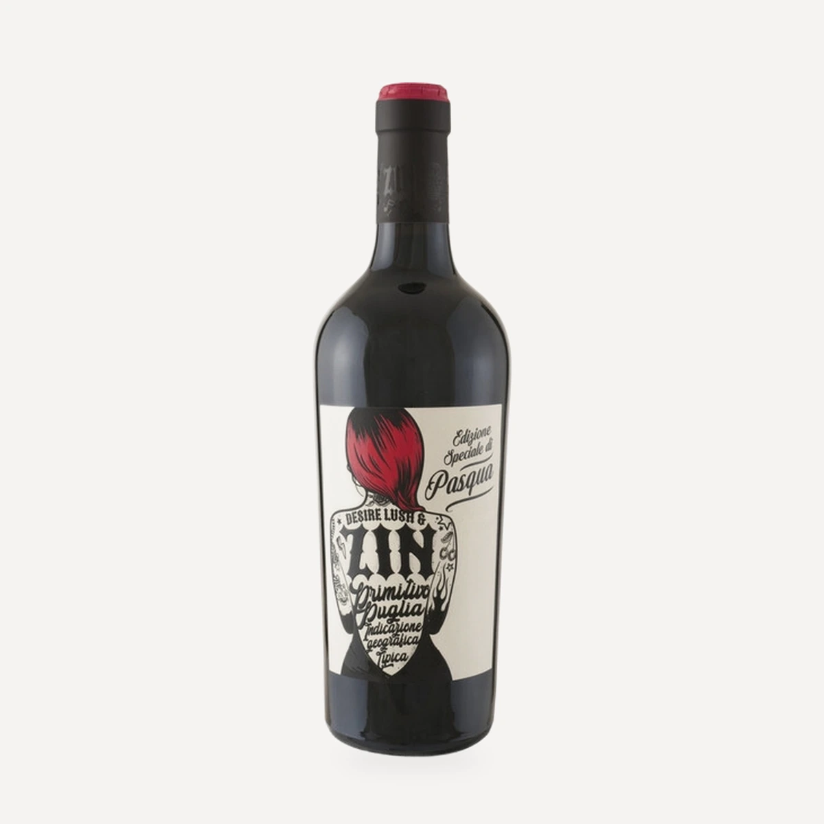 Desire Lush & Zin Primitivo Puglia IGT wine — Pasqua winery — Dionysus