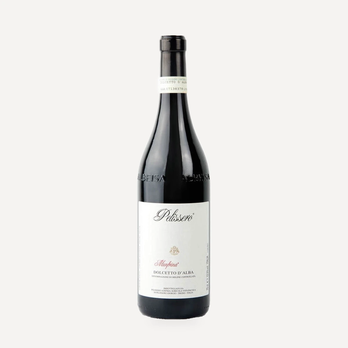 Dolcetto d’alba Munfrina DOC wine — Pelissero winery — Dionysus