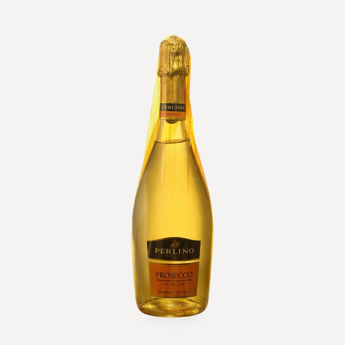 Prosecco in orange wrap DOC wine — Perlino winery — Dionysus