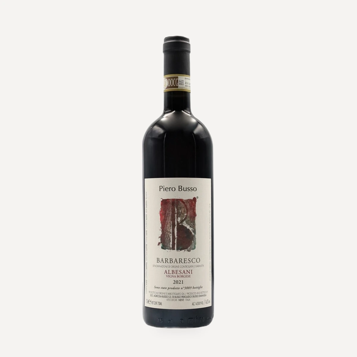 Barbaresco Albesani Vigna Borgese wine — Piero Busso winery — Dionysus