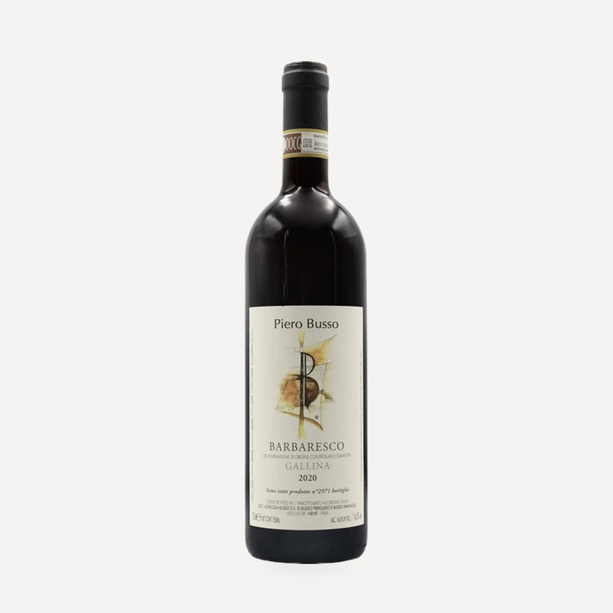 Barbaresco Gallina wine — Piero Busso winery — Dionysus