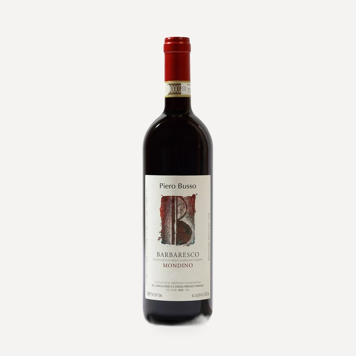 Barbaresco Mondino wine — Piero Busso winery — Dionysus