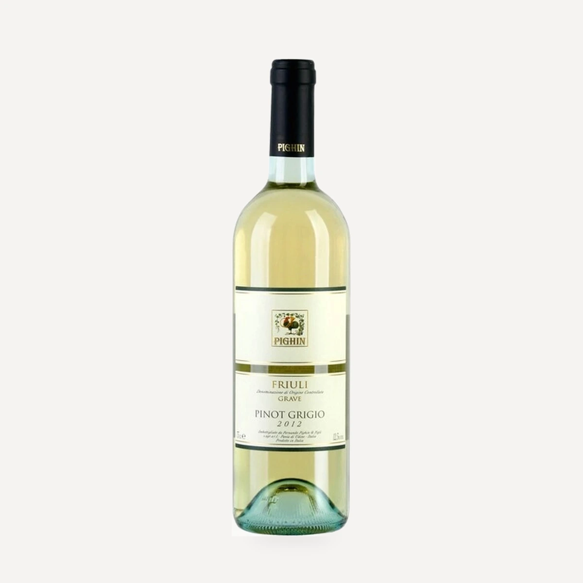 Pinot Grigio Friuli Grave DOC wine — Pighin winery — Dionysus