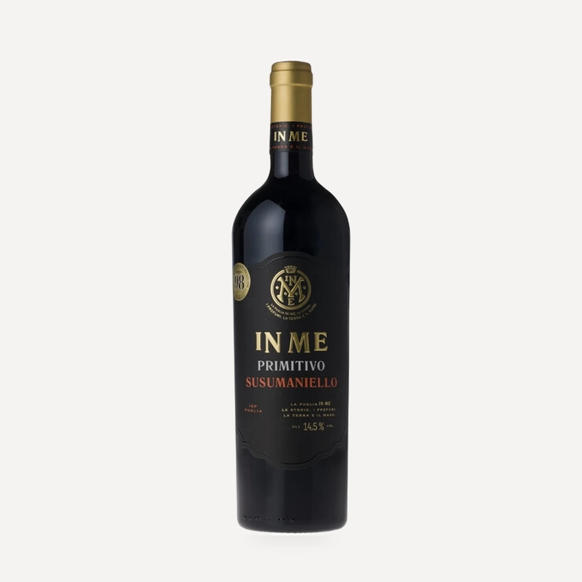 In Me Primitivo Susumaniello Puglia IGP wine — Poggio Le Volpi winery — Dionysus