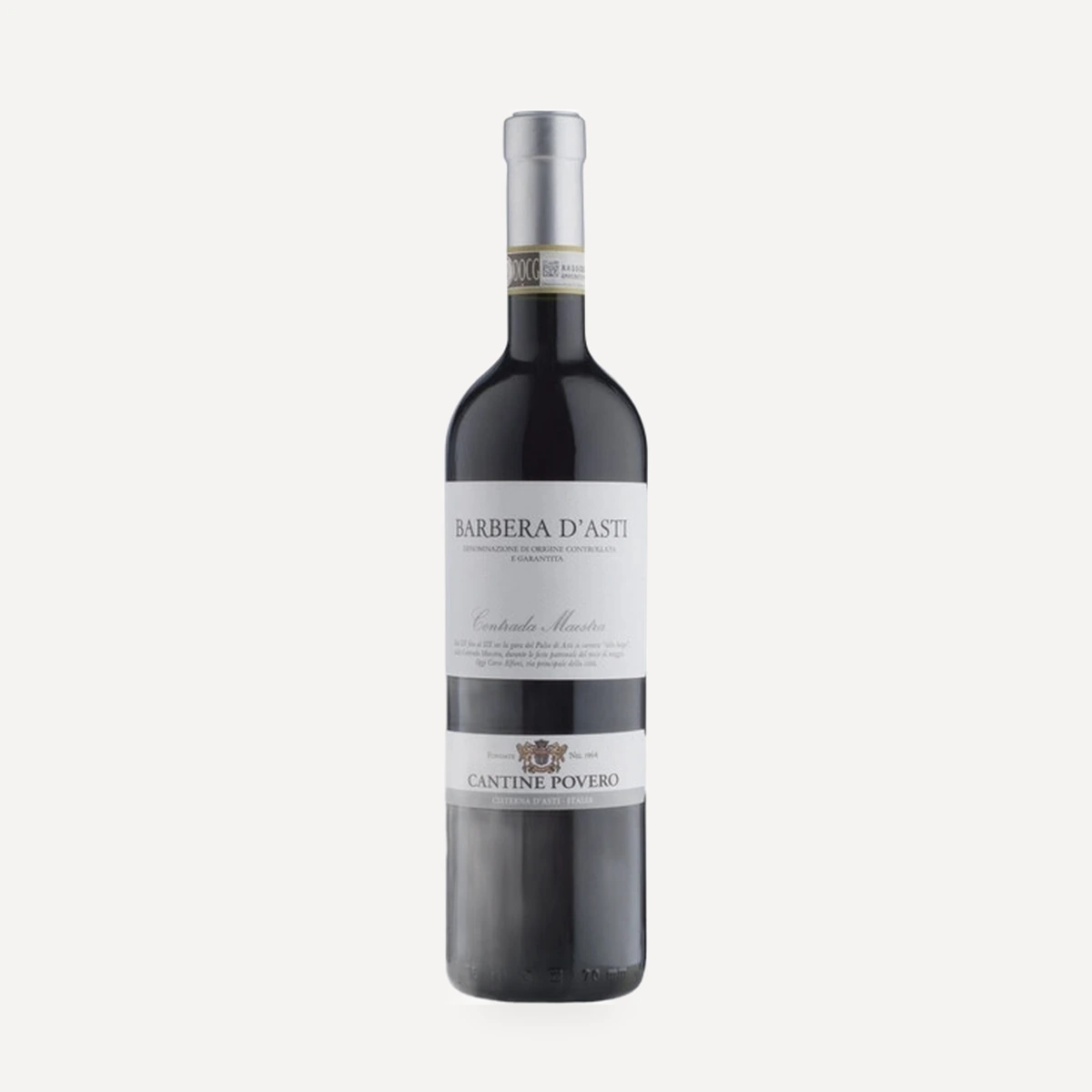 Barbera d'Asti Contrada Maestra DOCG wine — Povero winery — Dionysus