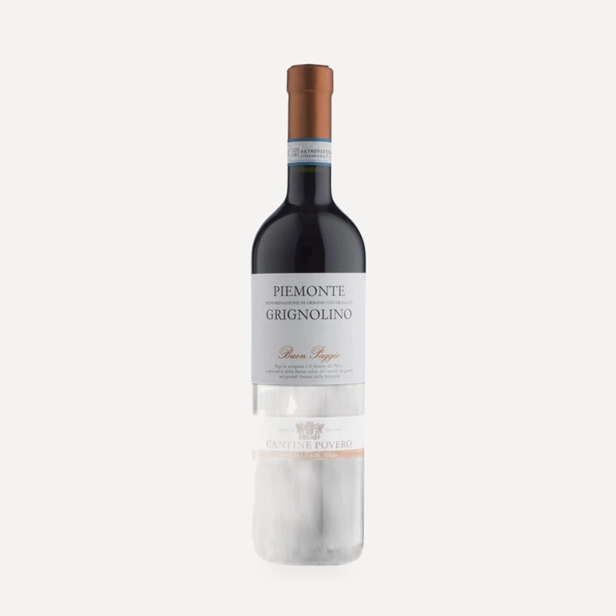 Grignolino Buon Paggio Piemonte DOC wine — Povero winery — Dionysus