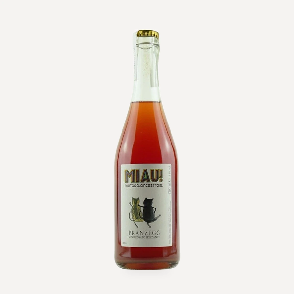 MIAU! Ancestral Rosato Frizzante wine — Pranzegg winery — Dionysus