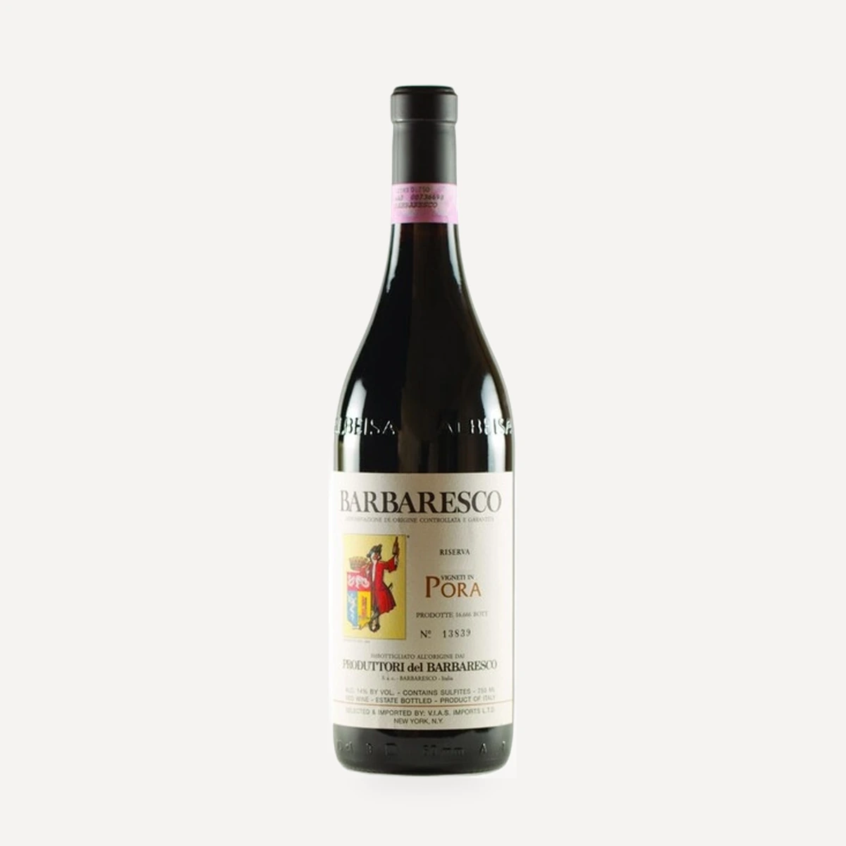 Barbaresco Riserva Pora DOCG wine — Produttori del Barbaresco winery — Dionysus