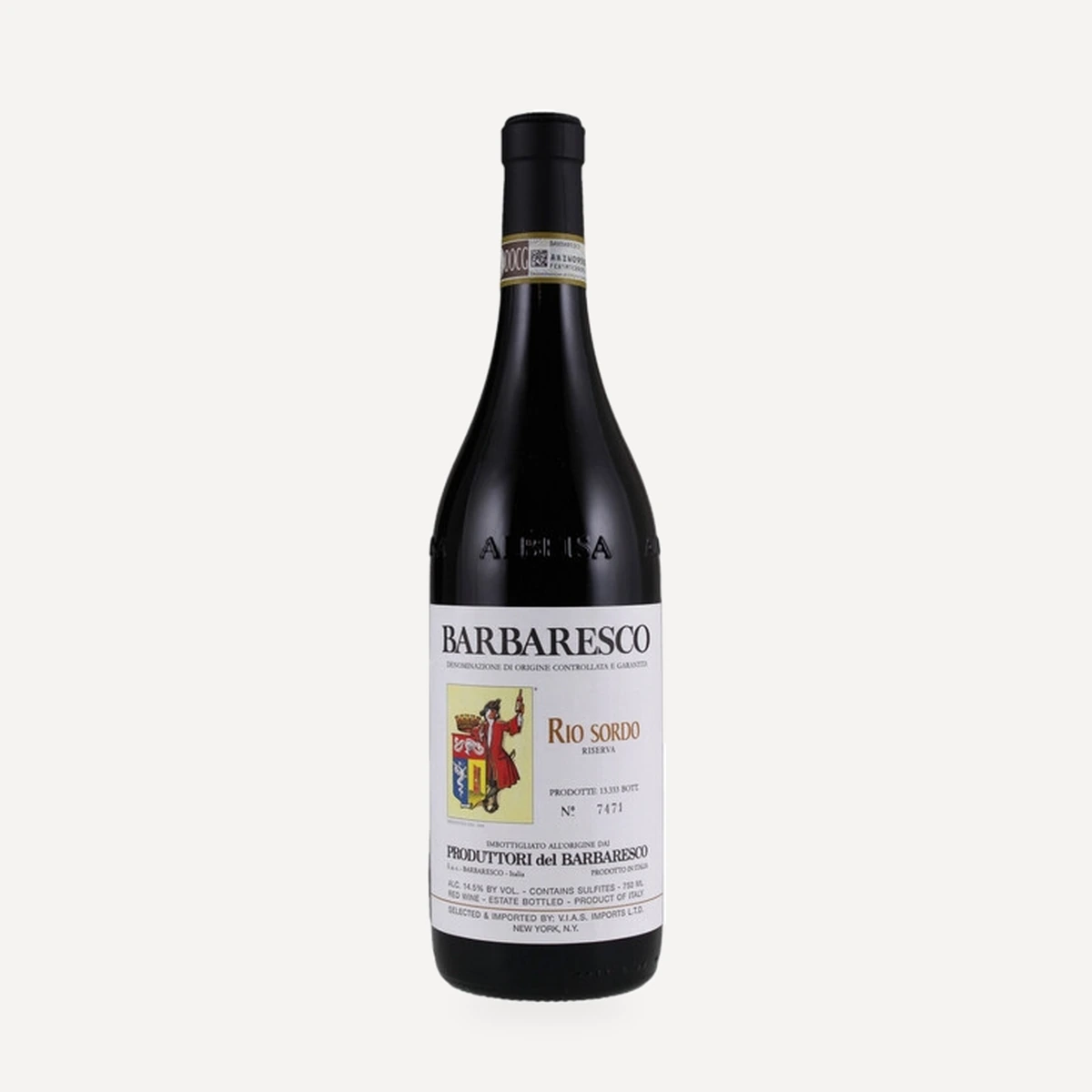 Barbaresco Riserva Rio Sordo DOCG wine — Produttori del Barbaresco winery — Dionysus