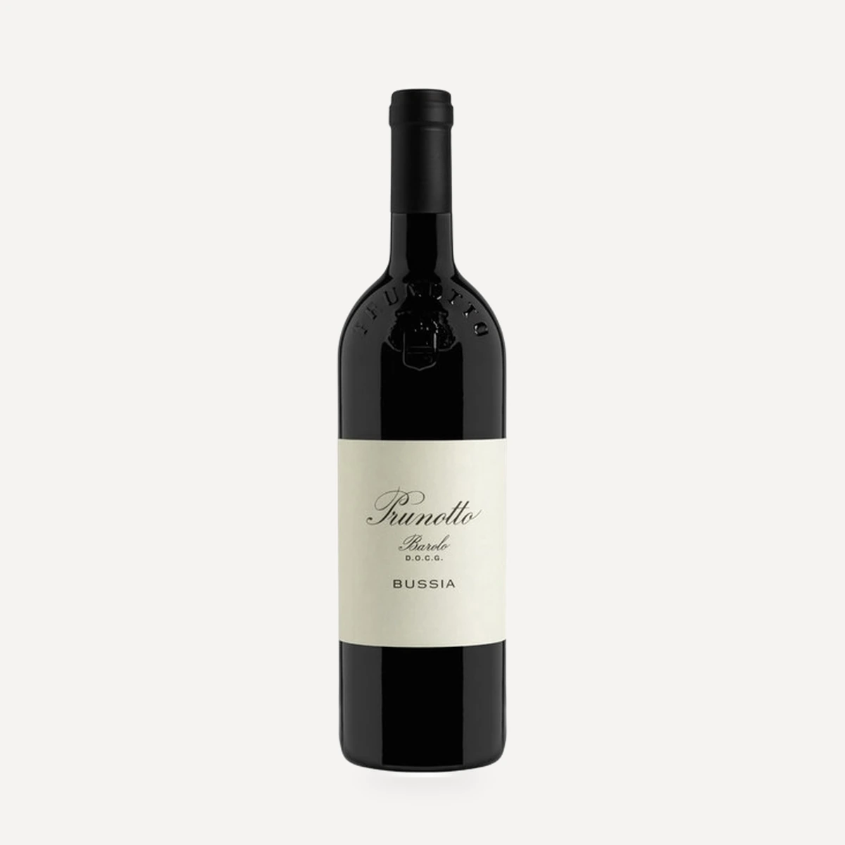 Bussia Barolo DOCG wine — Prunotto winery — Dionysus