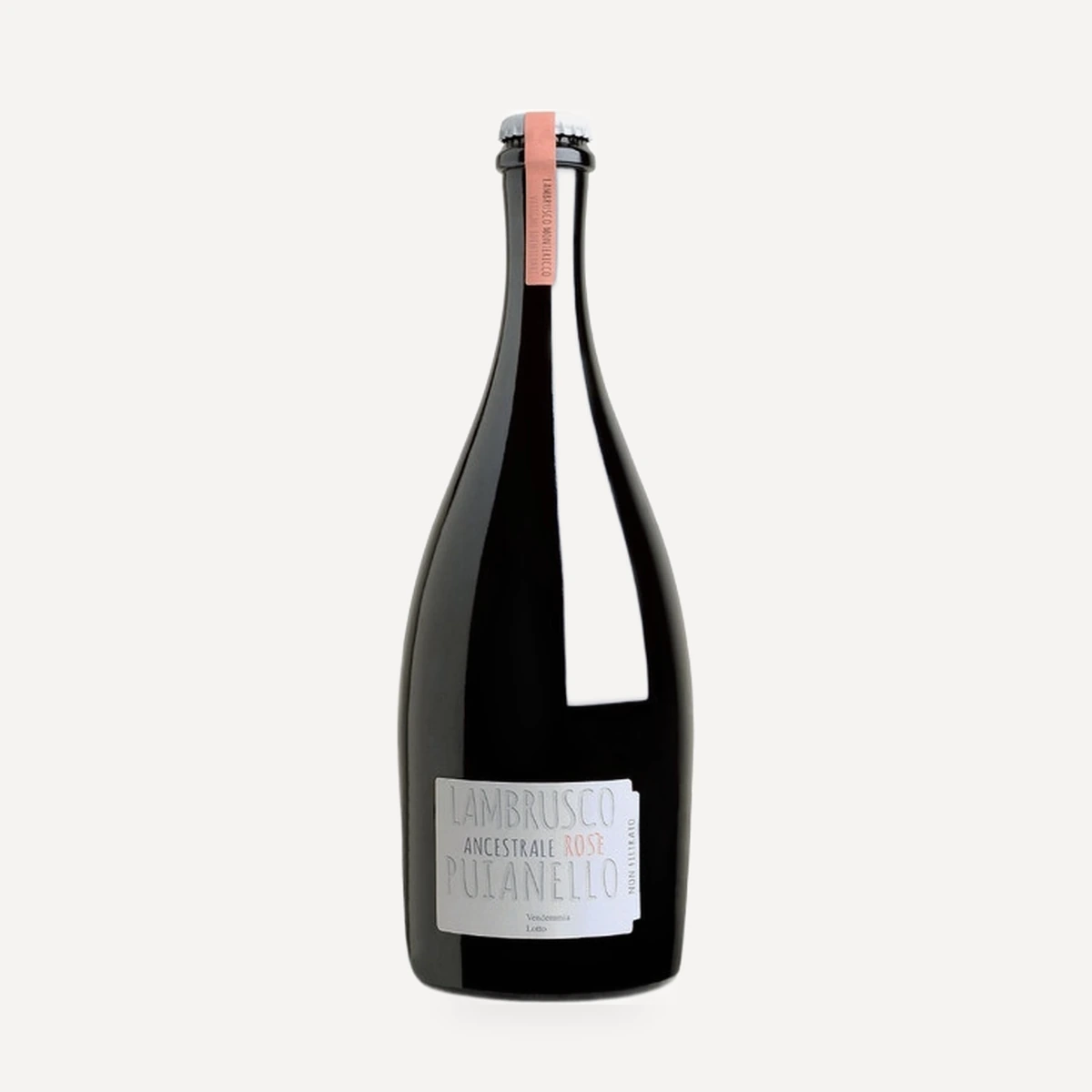 Ancestrale Lambrusco dell'Emilia Rose IGT wine — Puianello winery — Dionysus