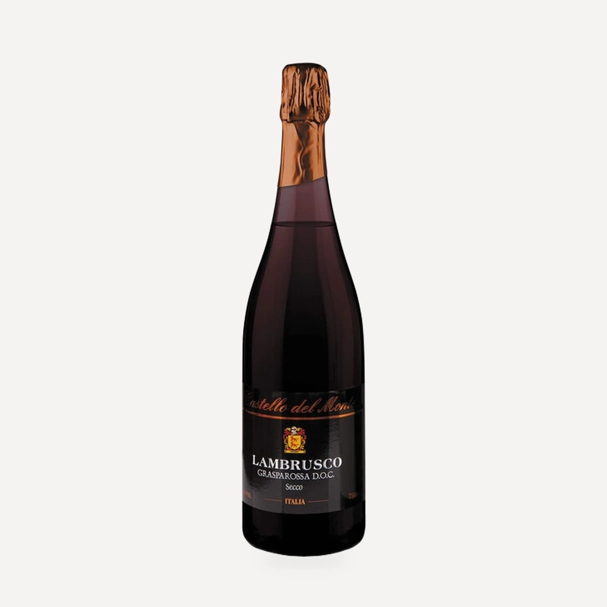 Castello del Monte Lambrusco Grasparossa DOC wine — Puianello winery — Dionysus