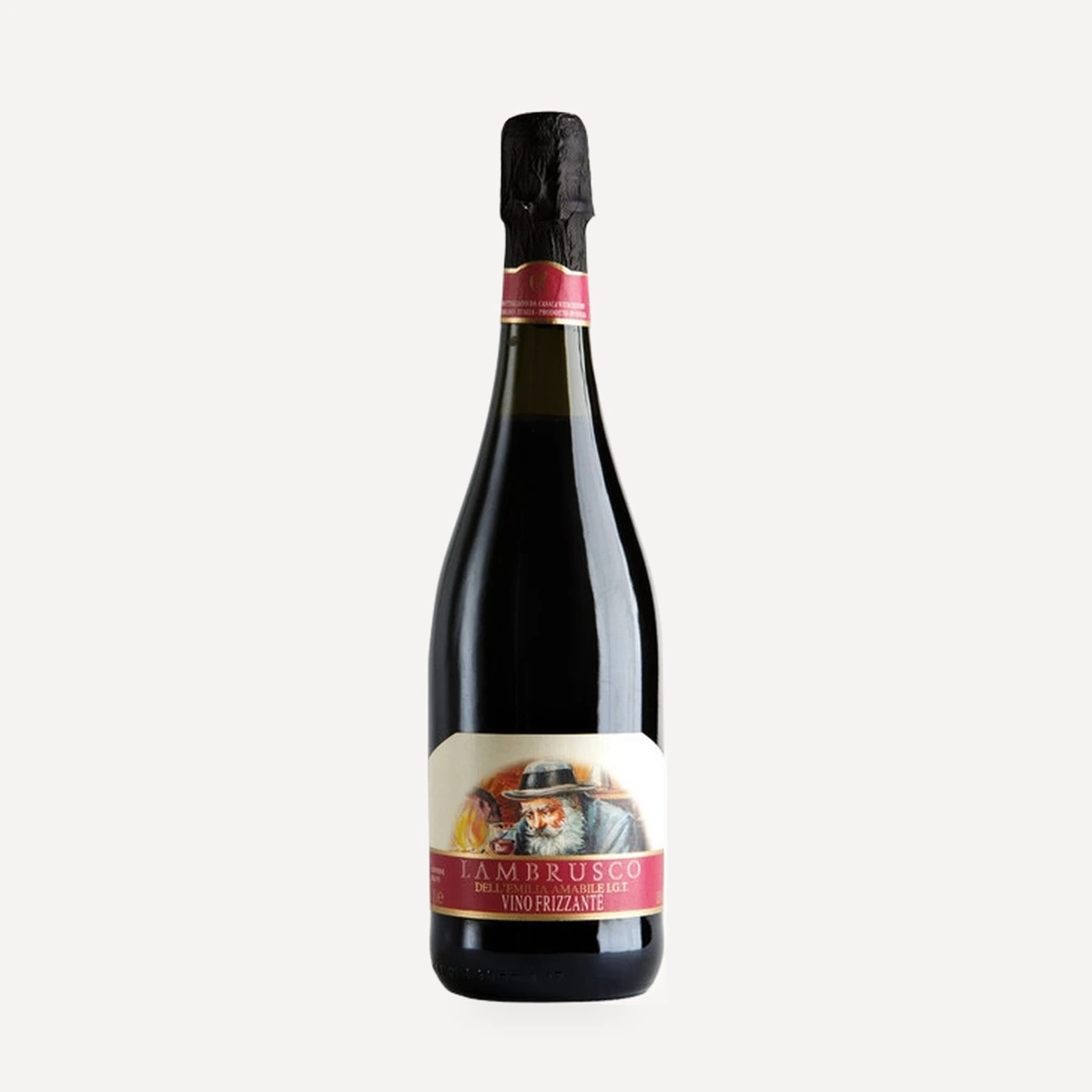 Lambrusco Rosso Semidulce wine — Puianello winery — Dionysus