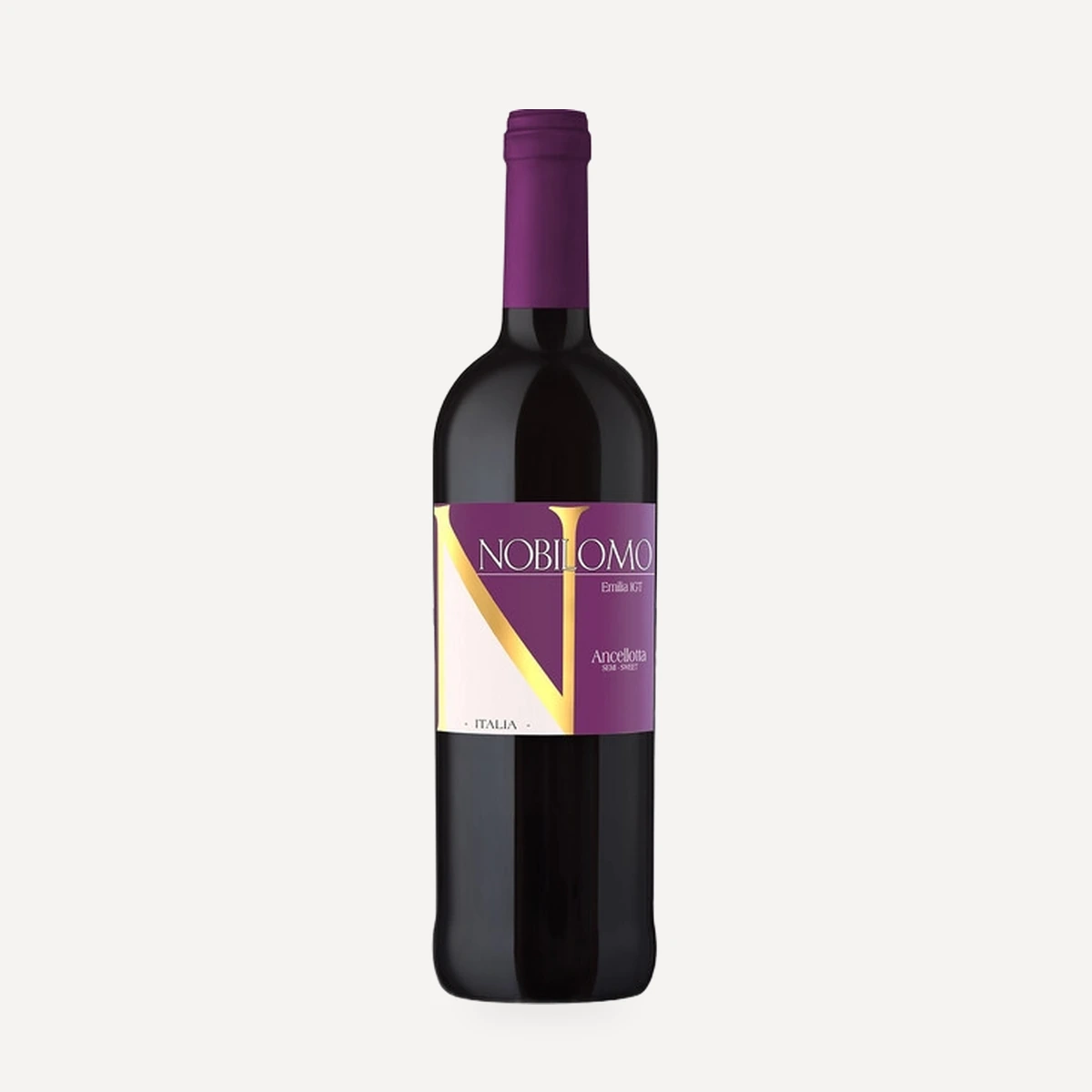 Nobilomo Ancellotta Semi-Sweet Emilia IGT wine — Puianello winery — Dionysus