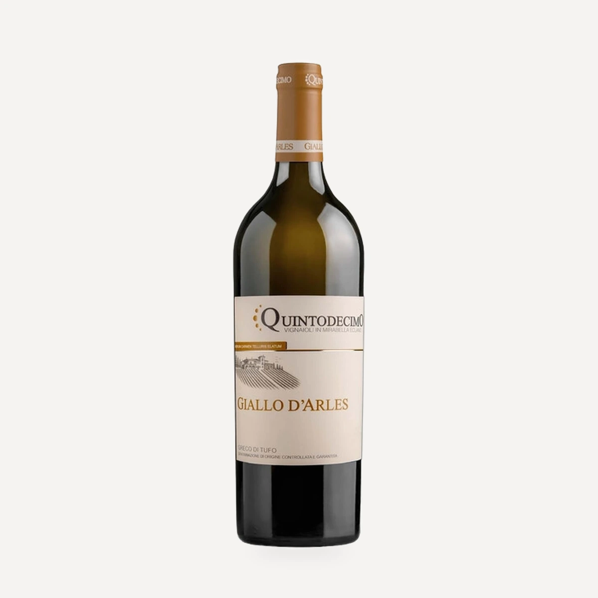 Giallo D’Arles wine — Quintodecimo winery — Dionysus