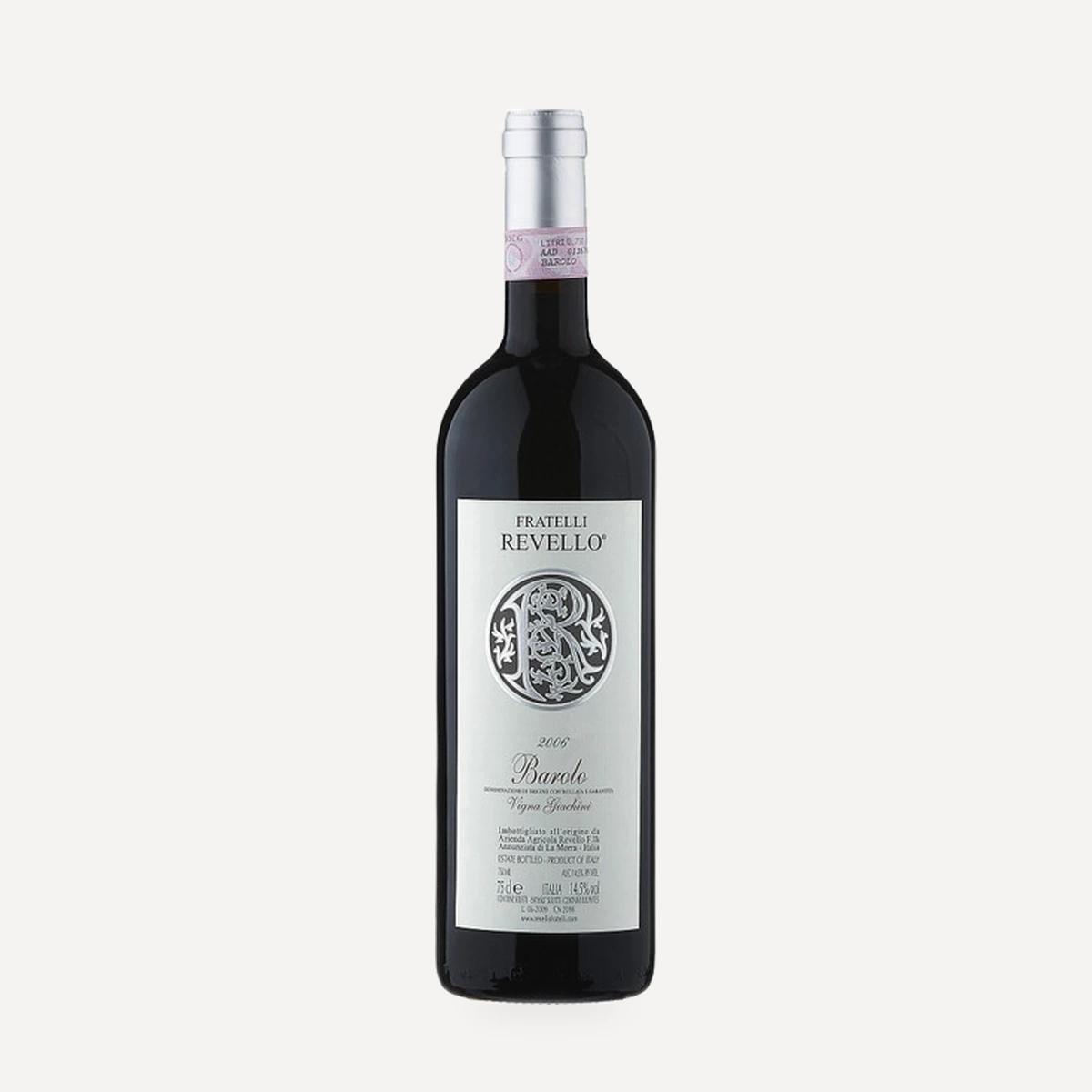 Barolo Giachini wine — Revello winery — Dionysus