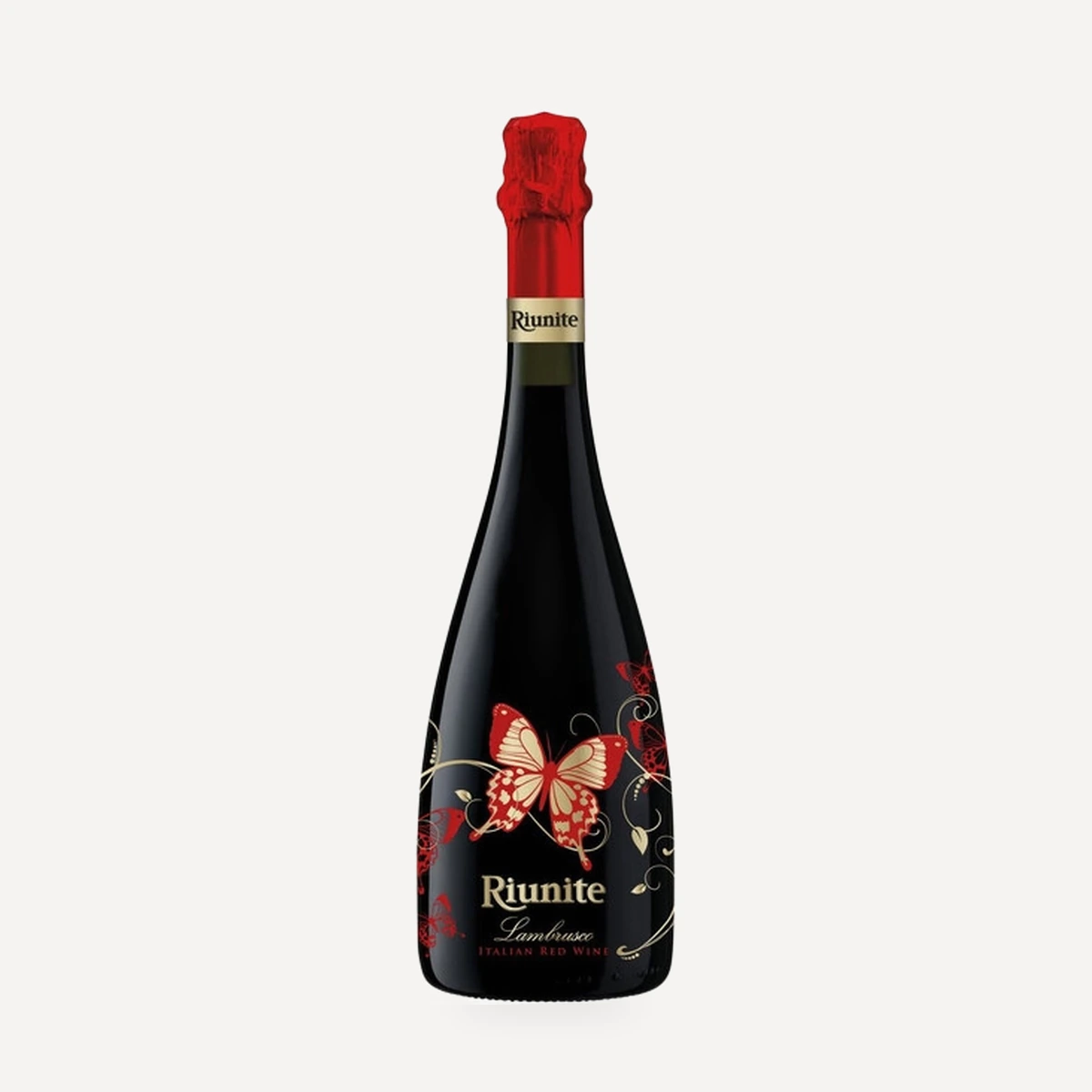 Farfalle Lambrusco Rosso Emilia IGT wine — Riunite winery — Dionysus